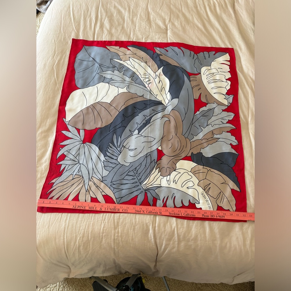 100% silk, Gianni Versace scarf.